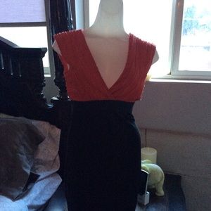 Max Studio Pink and Black Dress